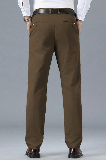Turbo Apex Precision Weave Executive Fit Cotton Pent In Coffee