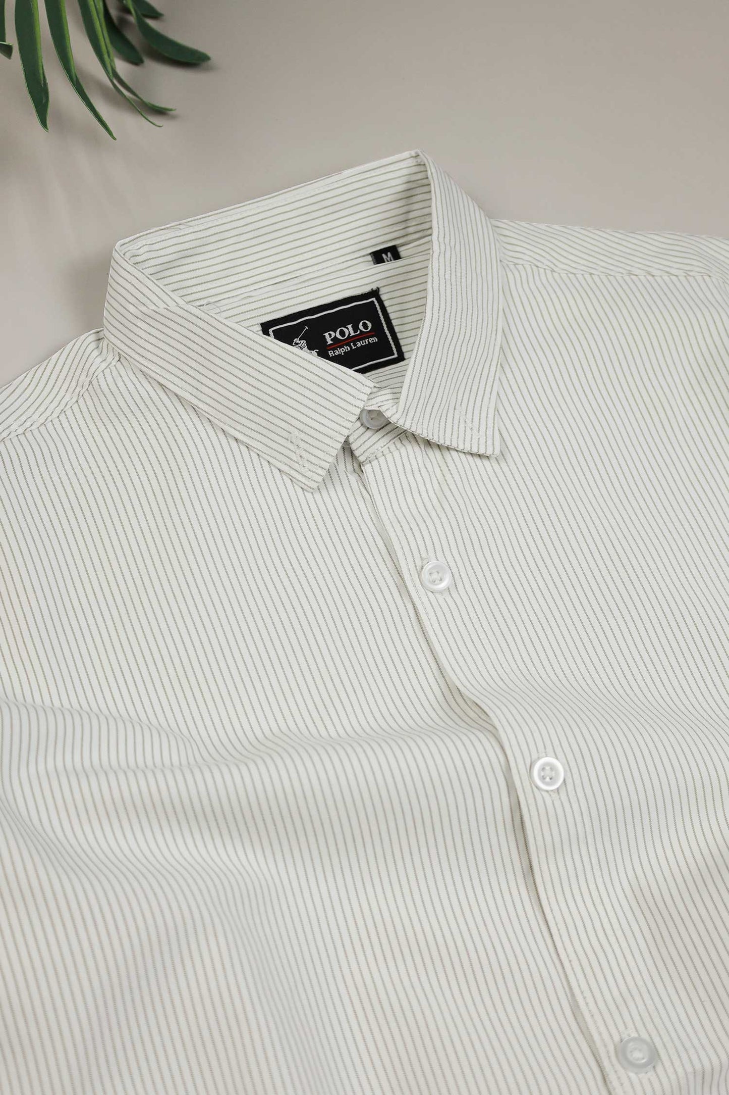 Polo Rph Lren Stripe Poplin Cotton Casual Shirt