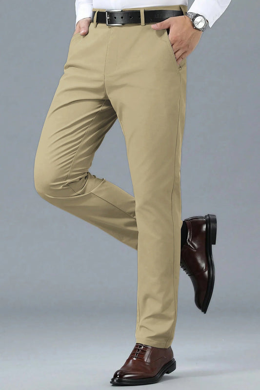 Turbo Apex Precision Weave Executive Fit Cotton Pent In Creem