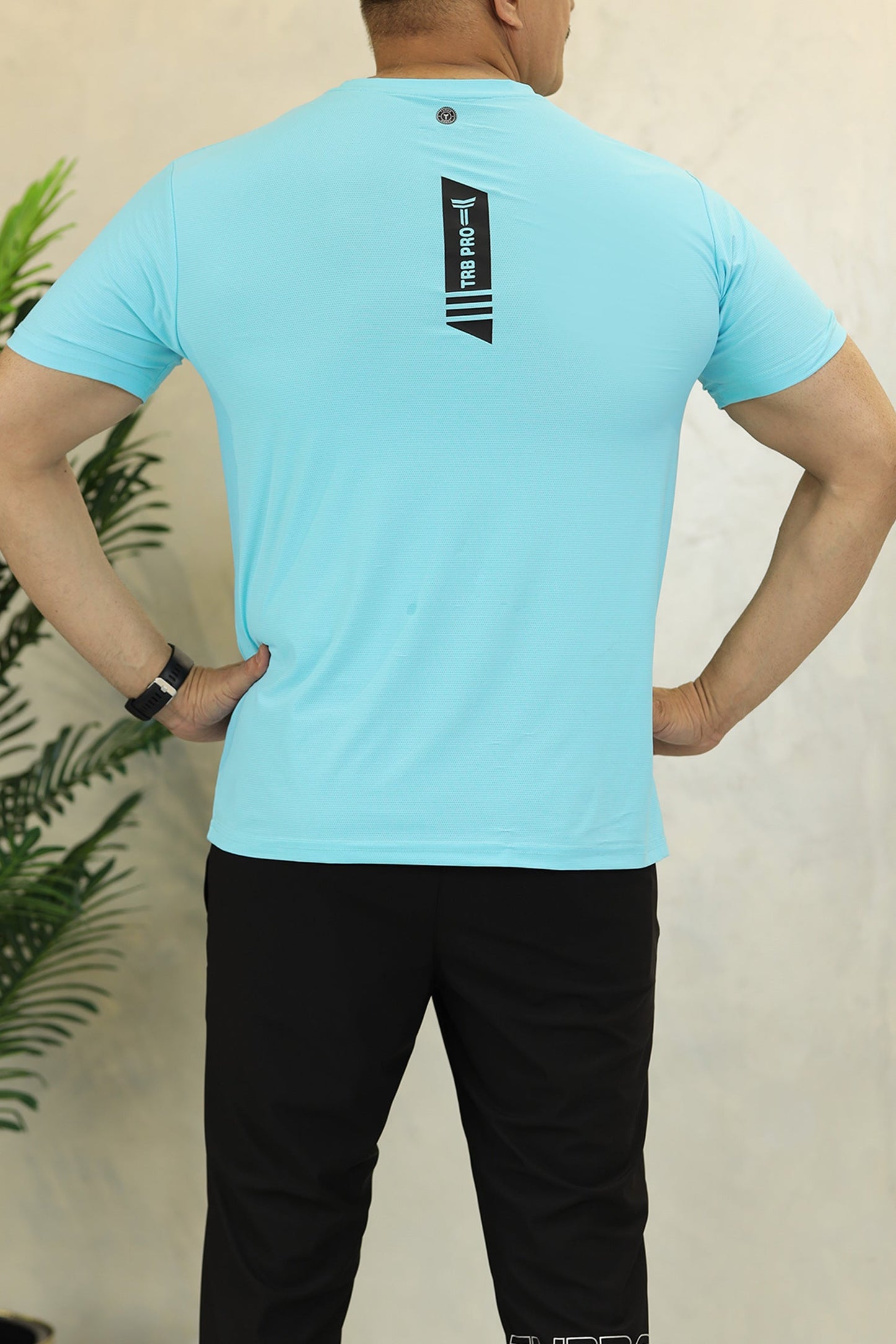 Turbo Pro Sports Climalite Mesh Dry-Fit Tee In Cyan