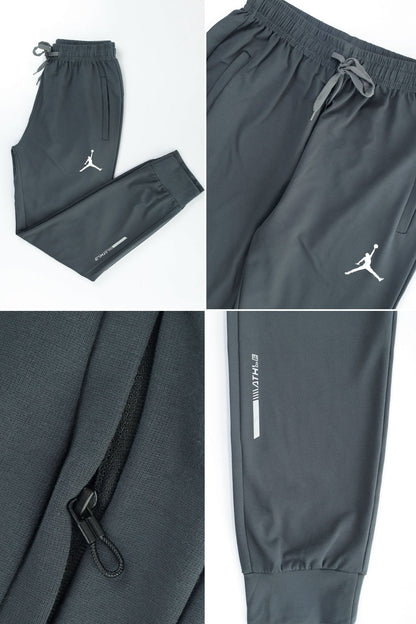 Jrdn 'Flight-Ready' Kinetic Stretch SlimFit Trouser In Dark Grey