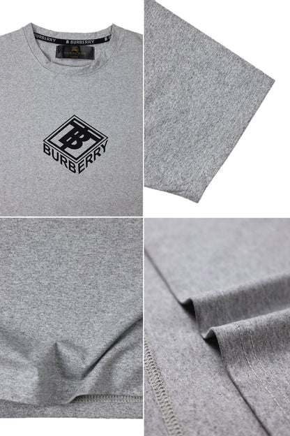 Brbrry Classic Monogram & Logo Tape Crew Neck Tee