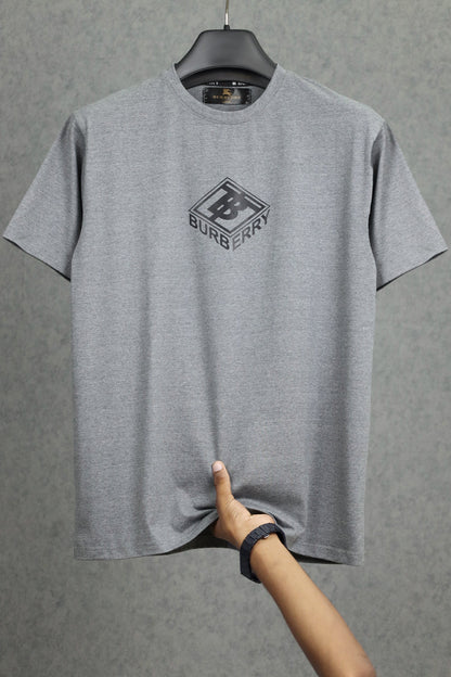 Brbrry Classic Monogram & Logo Tape Crew Neck Tee