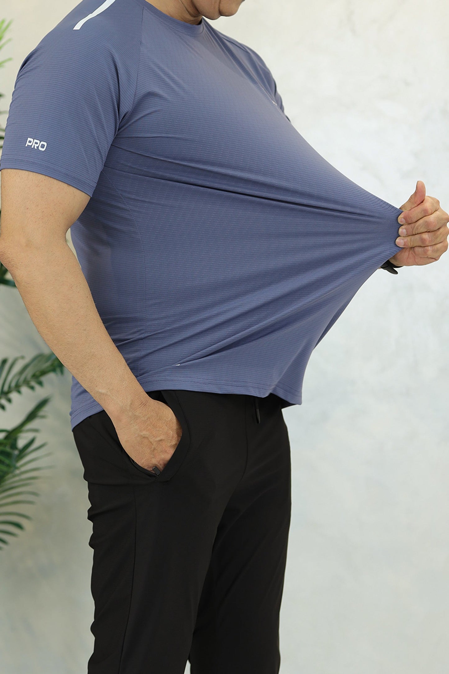 Turbo Elite Performance Series Dry-Fit Tee In Light Blue
