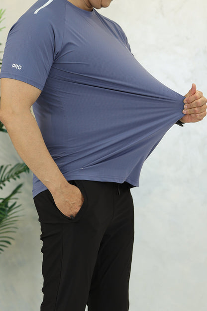 Turbo Elite Performance Series Dry-Fit Tee In Light Blue