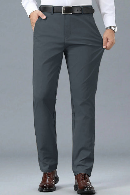 Turbo Apex Precision Weave Executive Fit Cotton Pent In Dark Grey