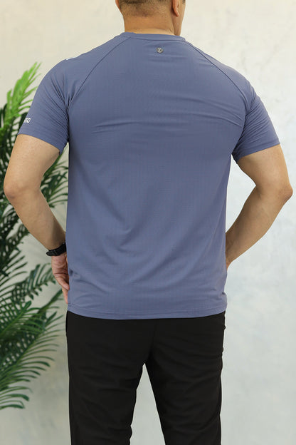 Turbo Elite Performance Series Dry-Fit Tee In Light Blue