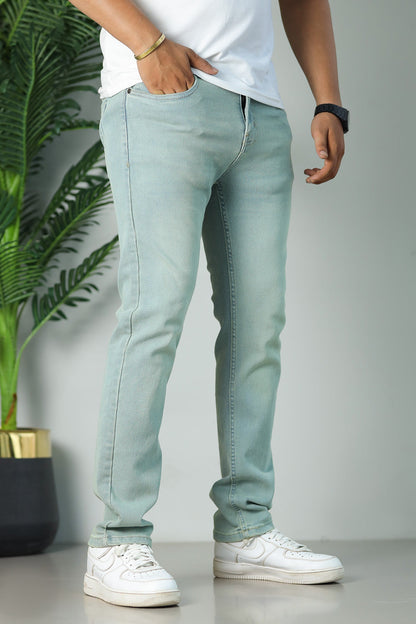 Turbo Apex-Stretch Performance Slim Fit Jeans In Dirty Sage