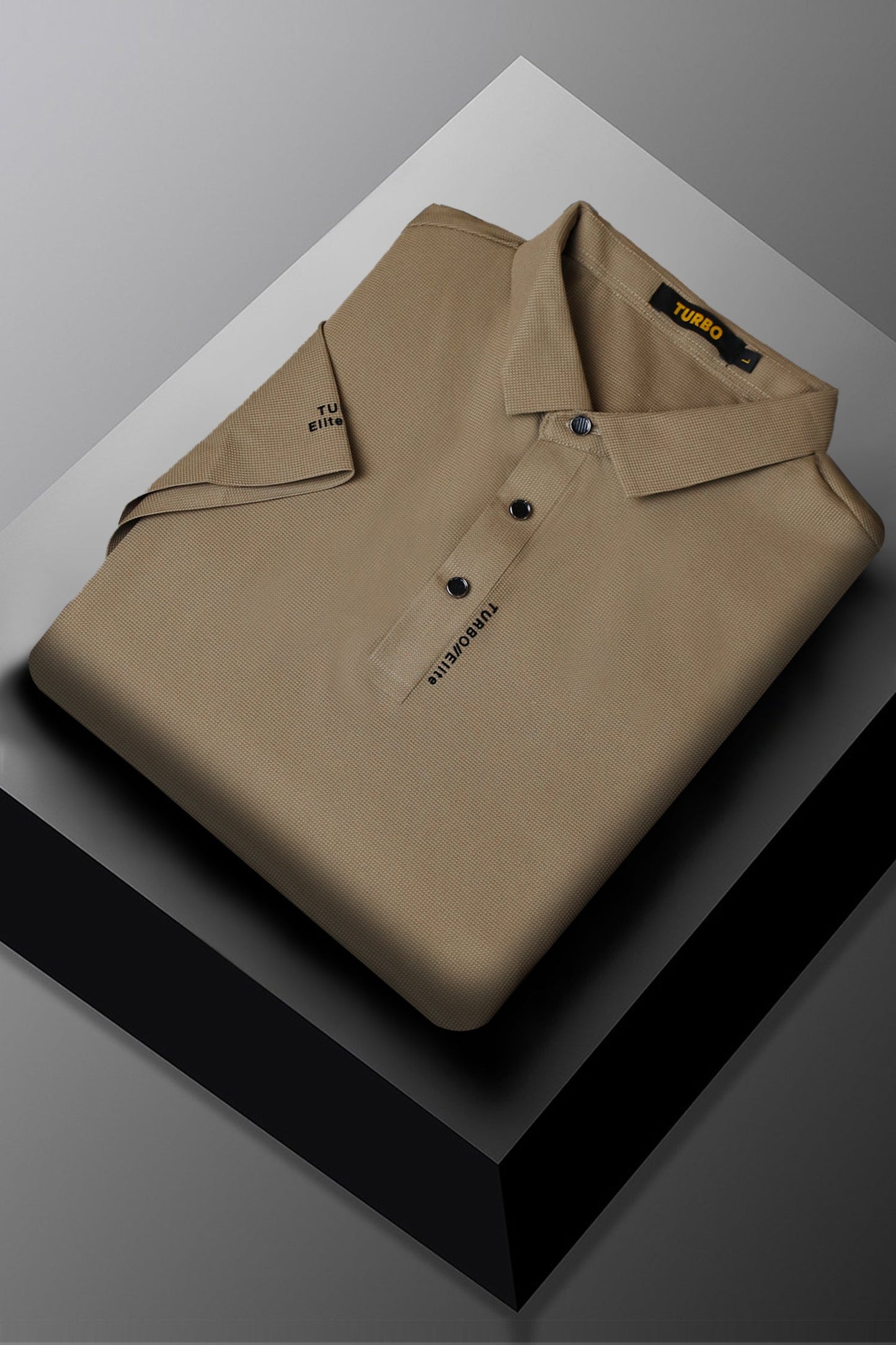 Turbo Elite Seamless Men's Polo Shirt In Dark Skin