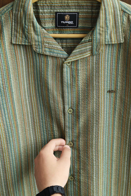 Turbo Spring Edit Textured Casual Shirt
