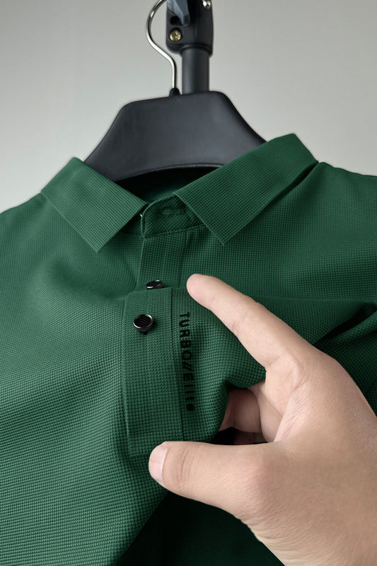Turbo Elite Seamless Men's Polo Shirt In Green