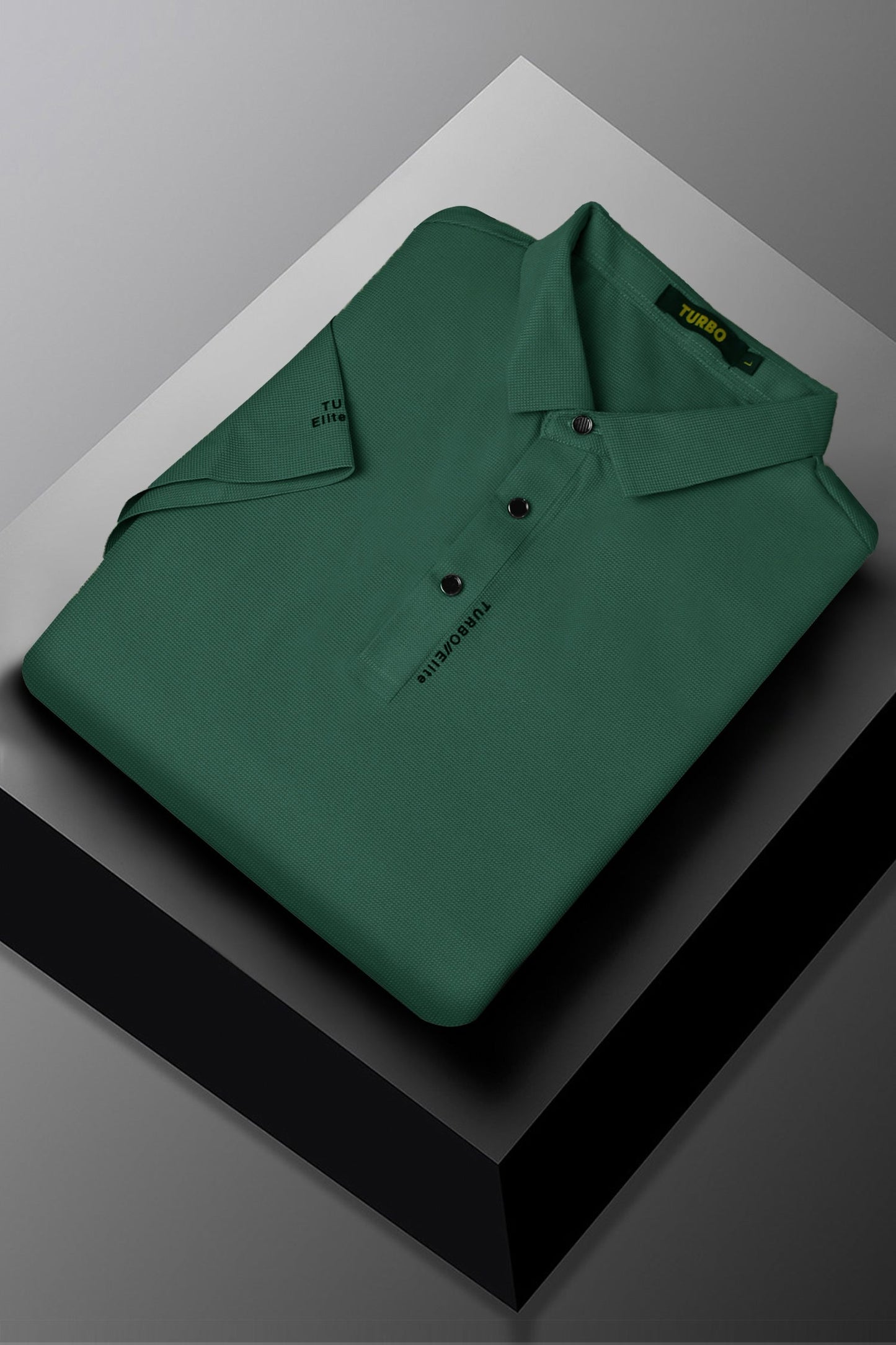 Turbo Elite Seamless Men's Polo Shirt In Green