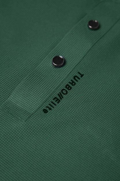 Turbo Elite Seamless Men's Polo Shirt In Green
