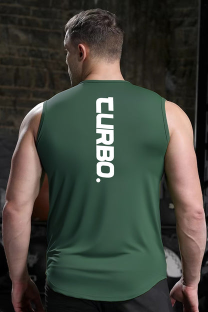 Turbo 'Xtreme Cut' Muscle Performance Men Sando In Green