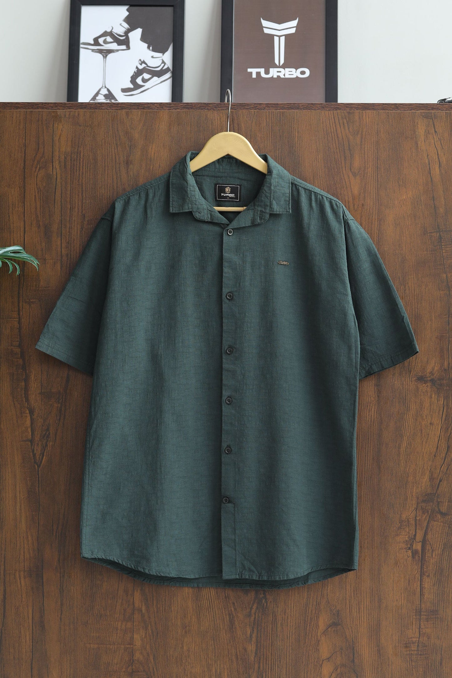 Turbo Textured Relaxed Fit Casual Shirt