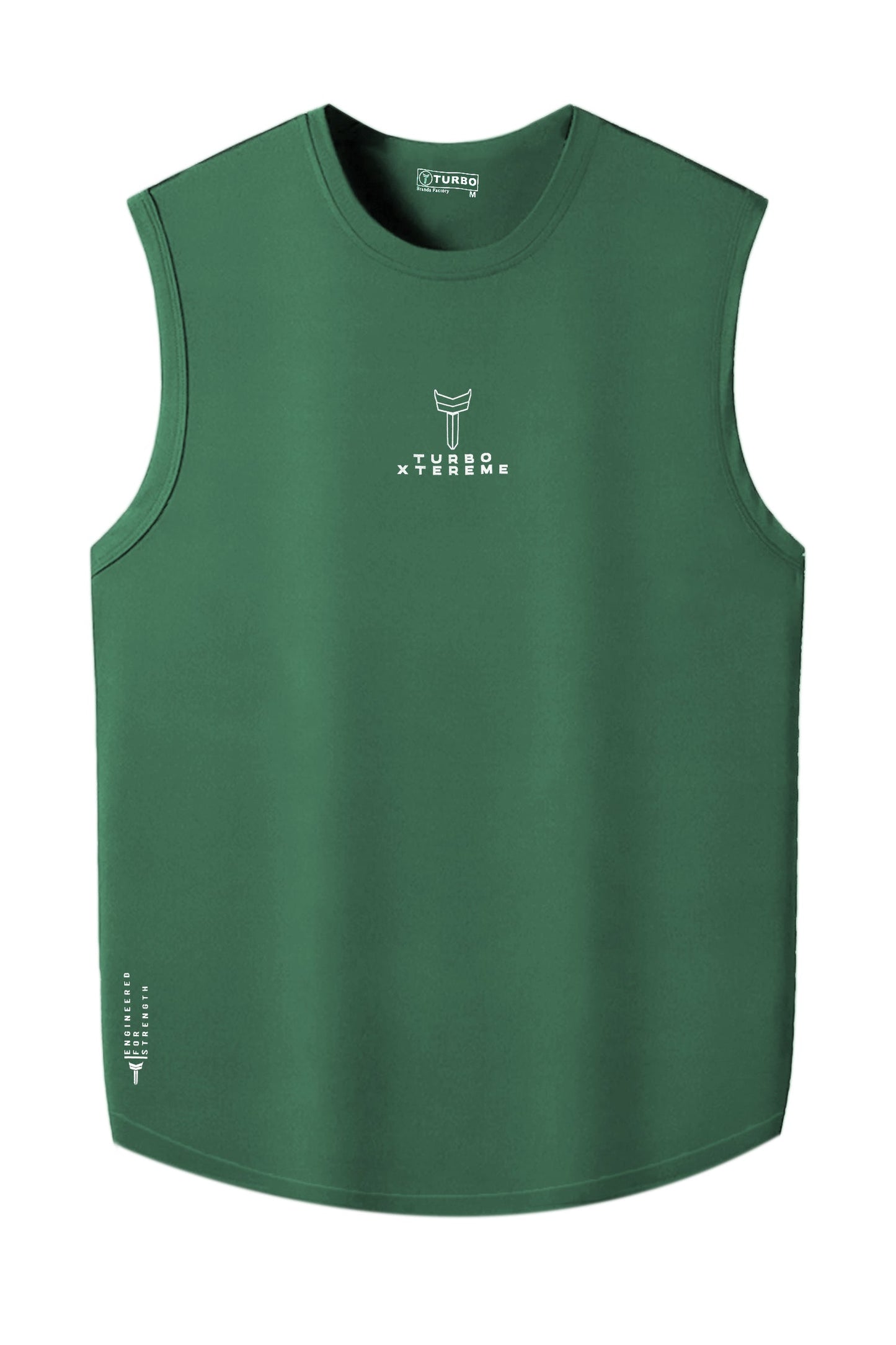 Turbo 'Xtreme Cut' Muscle Performance Men Sando In Green