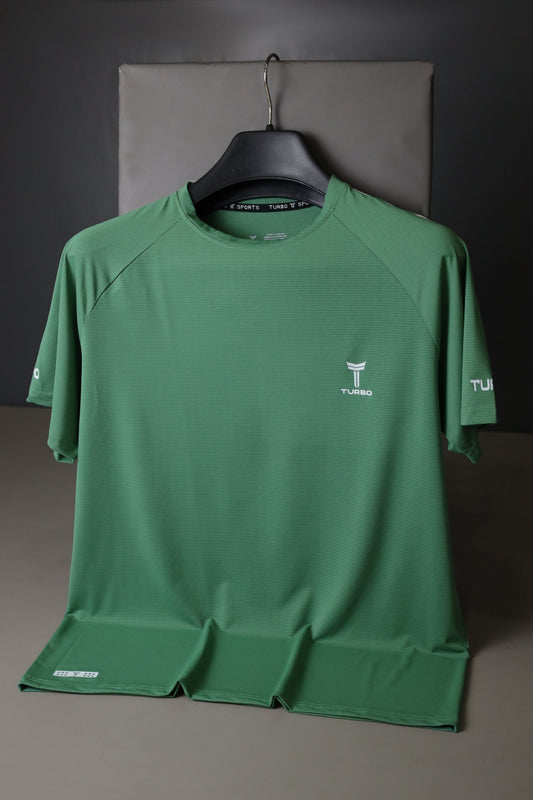 Turbo Elite Performance Series Dry-Fit Tee In Green