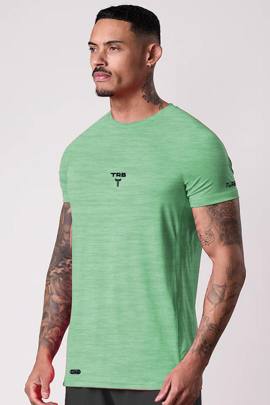 Turbo Run Club Airflow Cool Dry-Fit Tee In Sea Foam