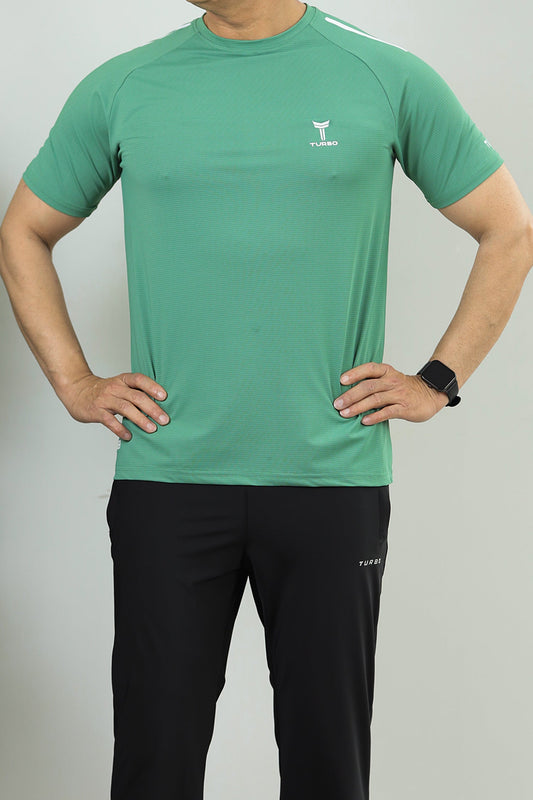 Turbo Elite Performance Series Dry-Fit Tee In Green
