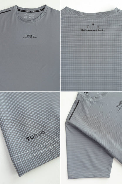Turbo 'No Excuses' Grid-Tech Performance Dry-Fit Tee