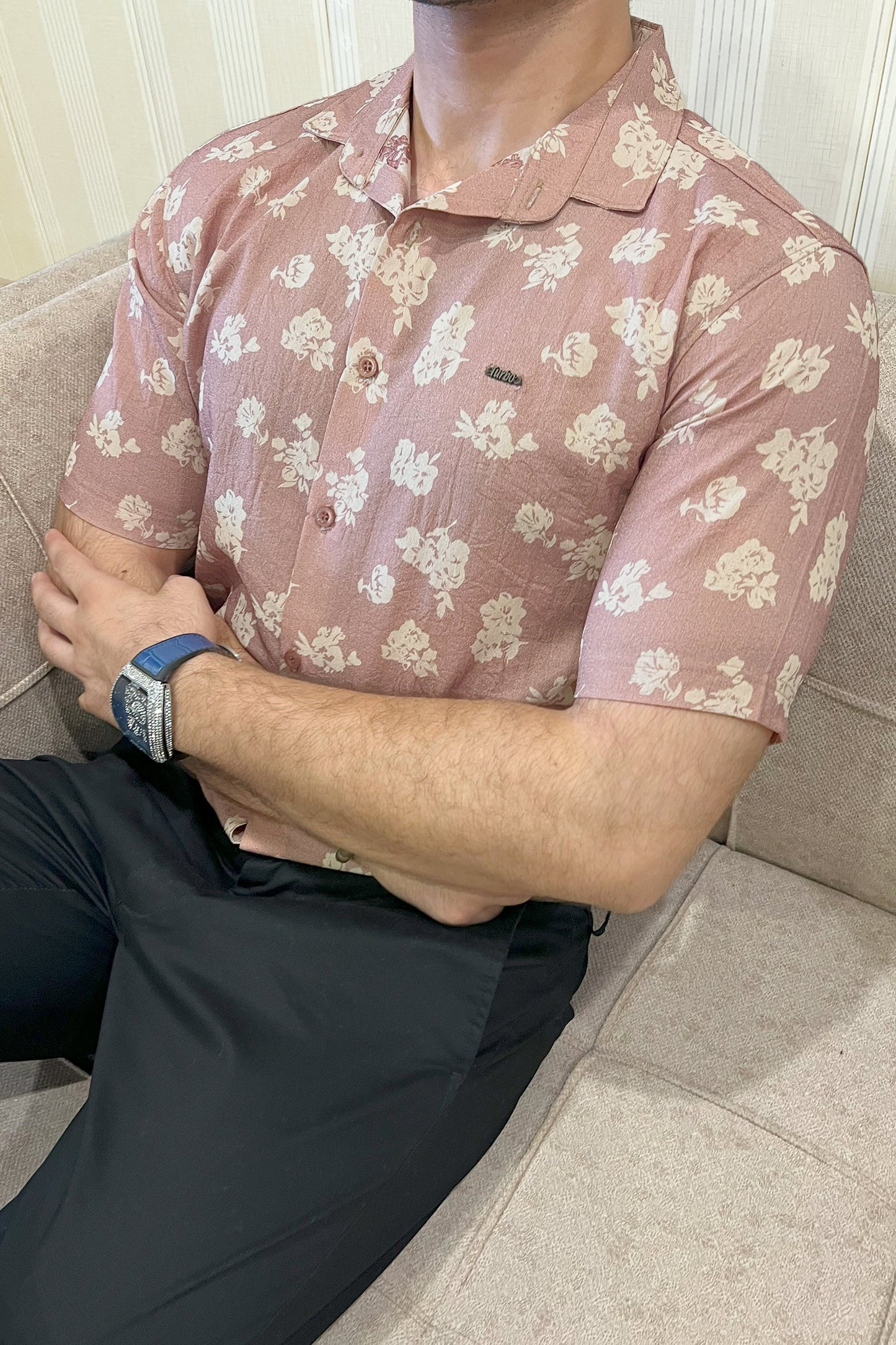 Turbo Rich Floral Printed Casual Shirt