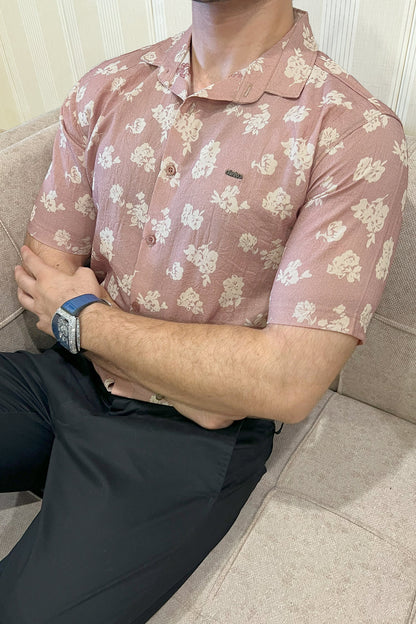 Turbo Rich Floral Printed Casual Shirt