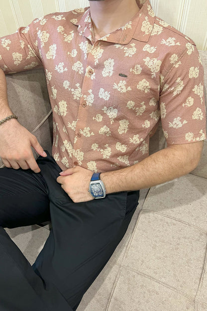 Turbo Rich Floral Printed Casual Shirt