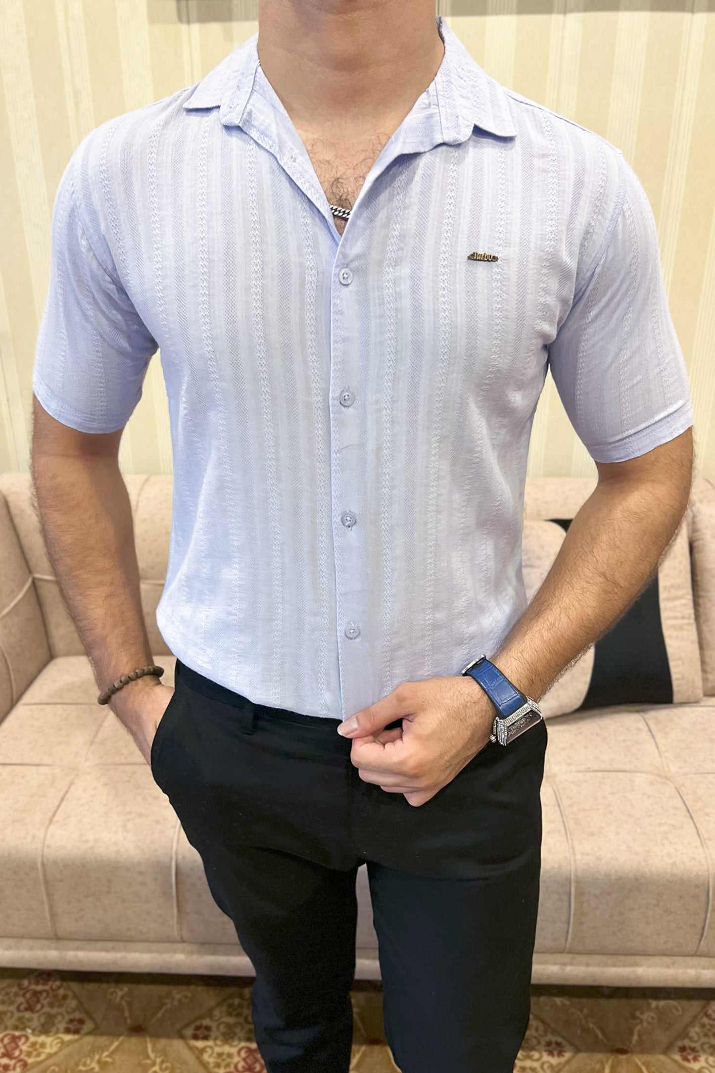 Turbo Endless Cool Embossed Casual Shirt