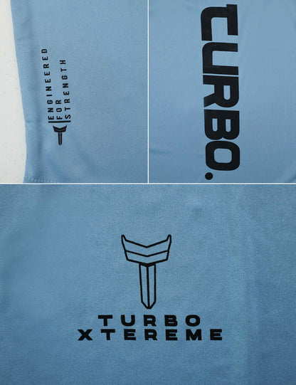 Turbo 'Xtreme Cut' Muscle Performance Men Sando In Light Blue