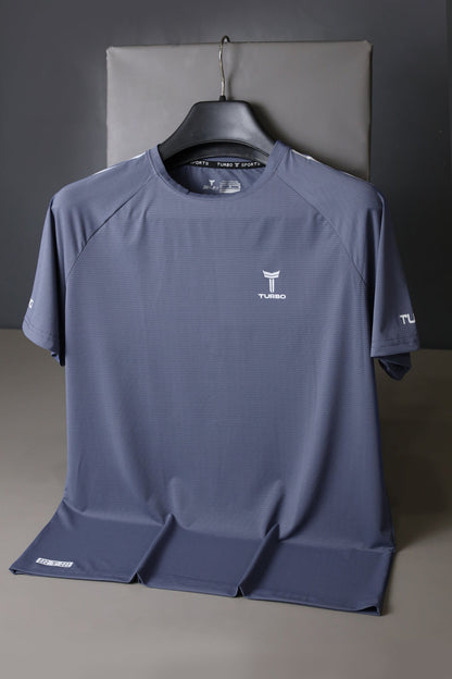 Turbo Elite Performance Series Dry-Fit Tee In Light Blue