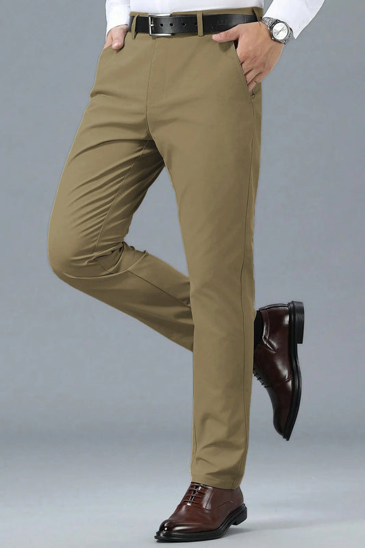 Turbo Apex Precision Weave Executive Fit Cotton Pent In Light Camel