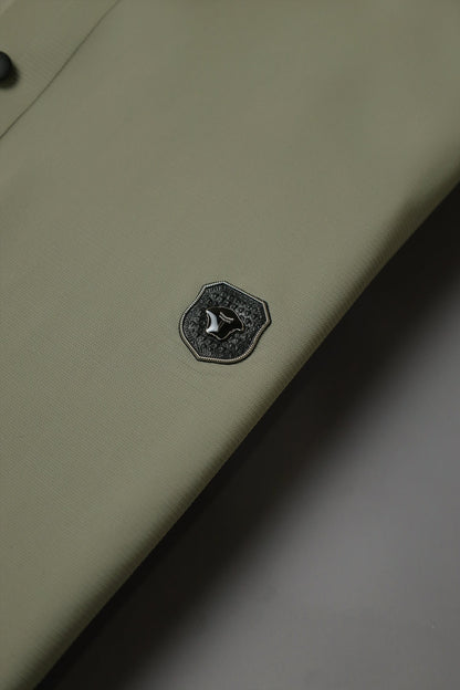 Turbo Diamond Motif Collar Stitchless Men's Polo Shirt In Light Green