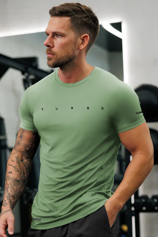 Turbo Multi-Sport Versatile Performance Dry-Fit Tee In Light Green