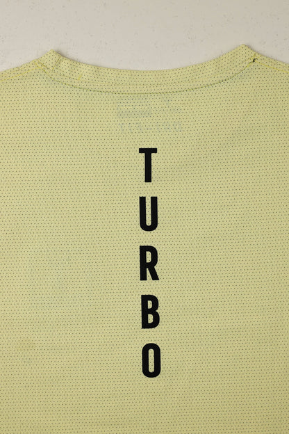 Turbo 'Aero-Flow' Perforated Running Dry-Fit Tee In Light Lemon