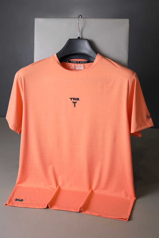 Turbo Run Club Airflow Cool Dry-Fit Tee In Light Orange