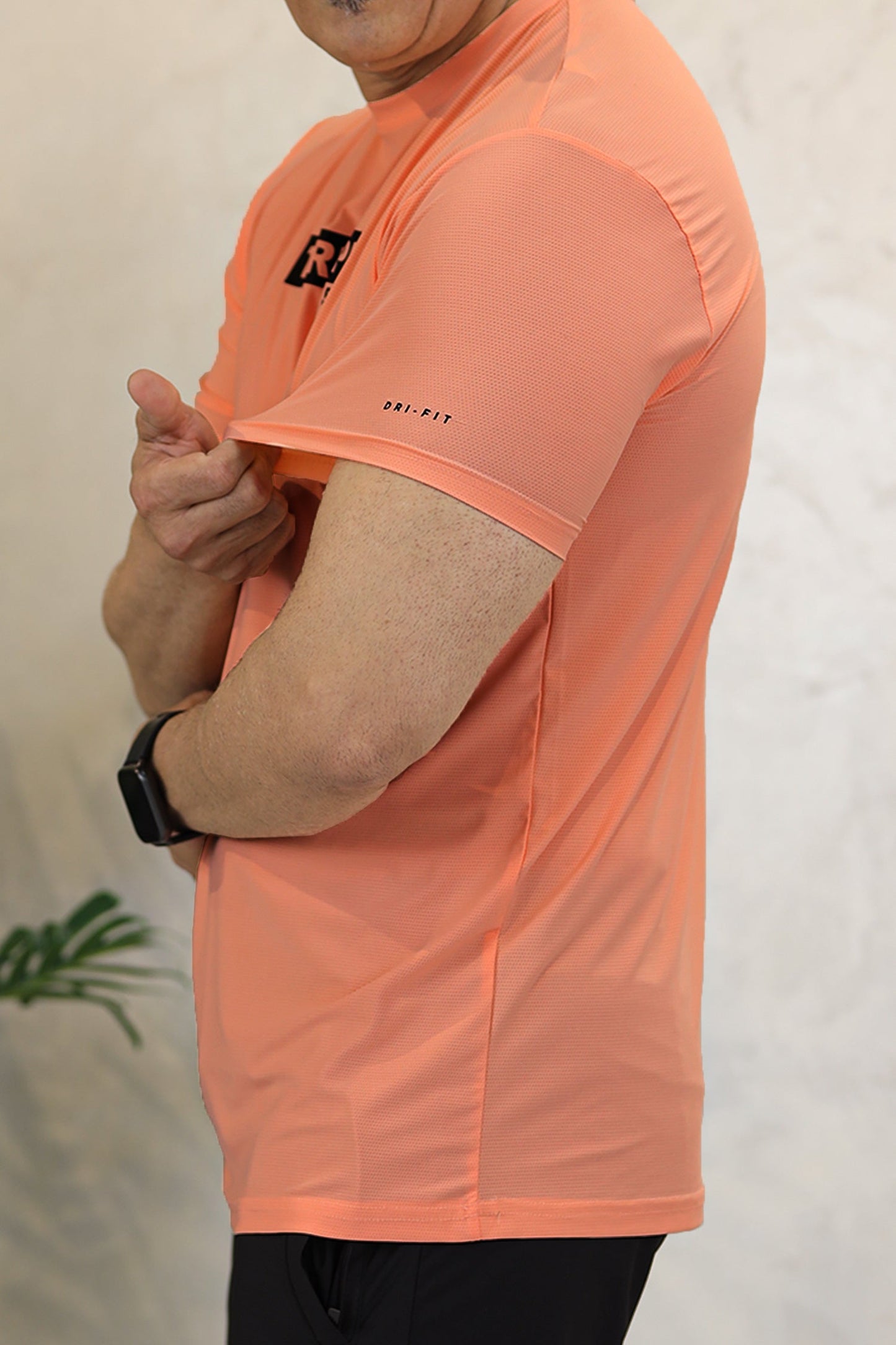 Turbo Pro Sports Climalite Mesh Dry-Fit Tee In Light Orange