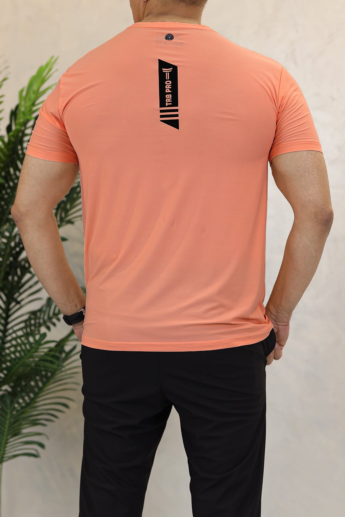 Turbo Pro Sports Climalite Mesh Dry-Fit Tee In Light Orange