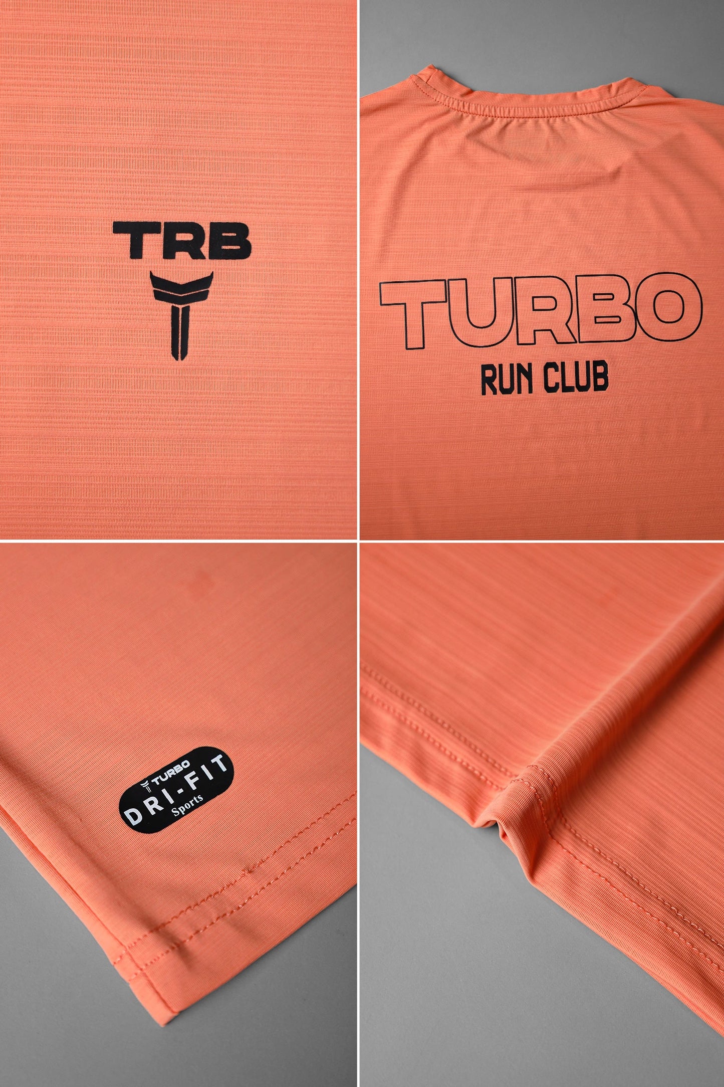Turbo Run Club Airflow Cool Dry-Fit Tee In Light Orange