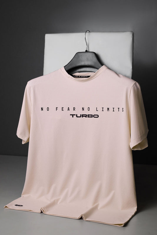 Turbo Motivational Quote ClimaCool Dry-Fit Tee In Light Pink