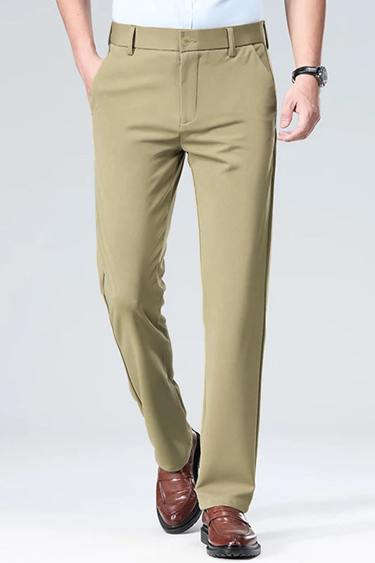 Turbo Axis Intelli-Drape Refined Fit Twil Cotton Pent In Light Sage