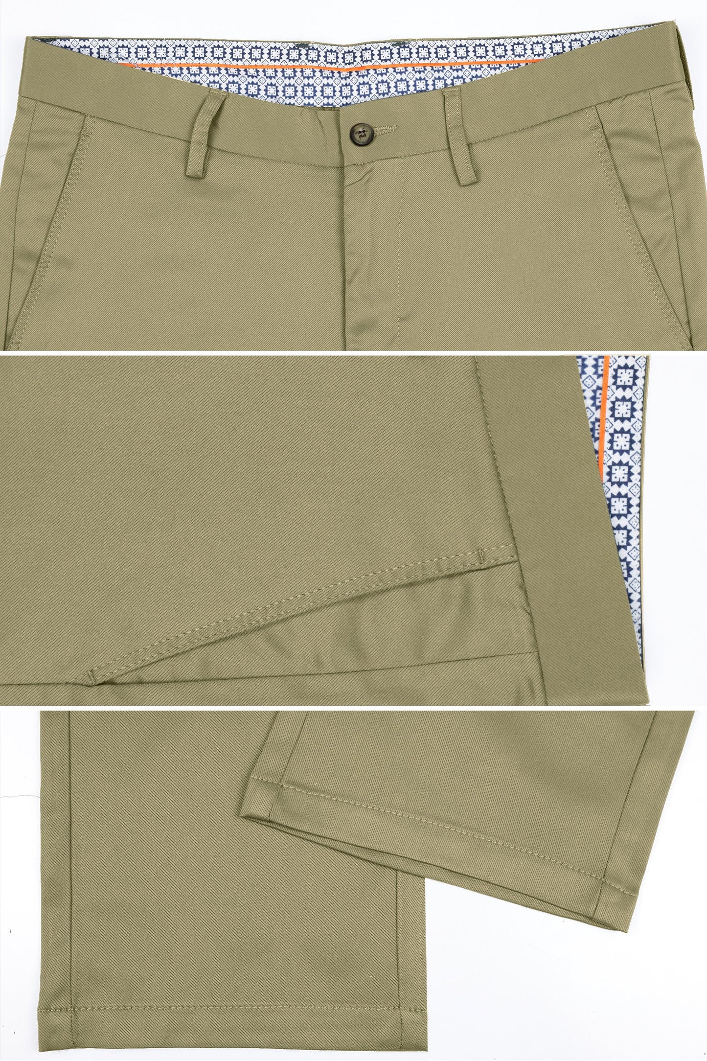 Turbo Apex Precision Weave Executive Fit Cotton Pent In Light Sage