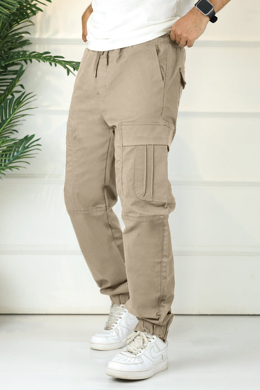 Turbo's Essential Baggy Fit Cargo Trouser In Skin
