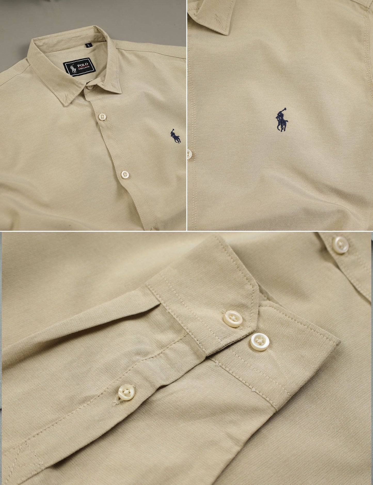 Polo Rph Lren Custom SlimFit Casual Shirt In Light Skin