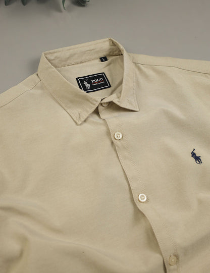 Polo Rph Lren Custom SlimFit Casual Shirt In Light Skin