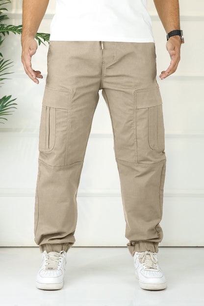 Turbo's Essential Baggy Fit Cargo Trouser In Skin