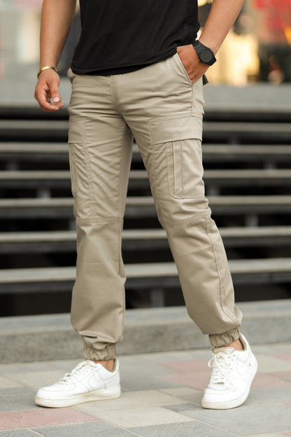 Turbo's Essential Baggy Fit Cargo Trouser In Skin