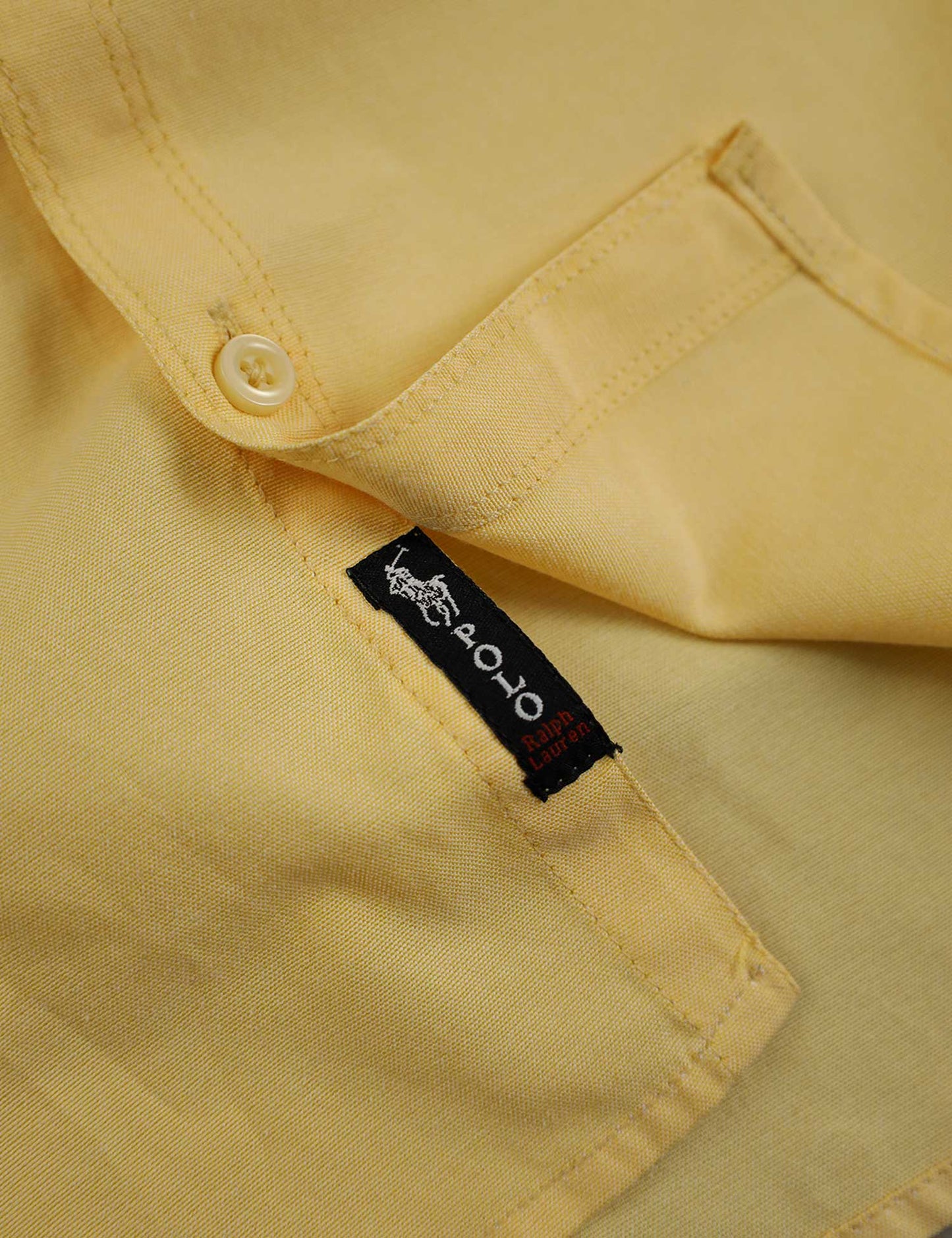 Polo Rph Lren SlimFit Classic Casual Shirt In Light Yellow
