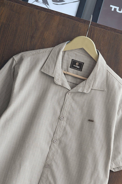 Turbo Creamline Striped Comfort Casual Shirt
