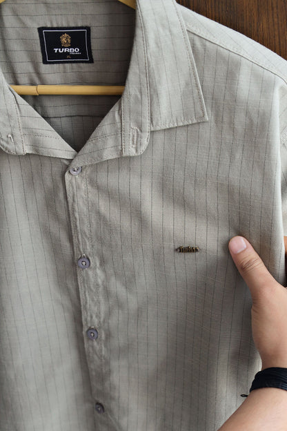 Turbo Creamline Striped Comfort Casual Shirt