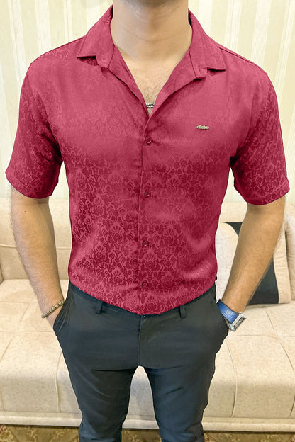 Turbo Designer Motif Floral Casual Shirt